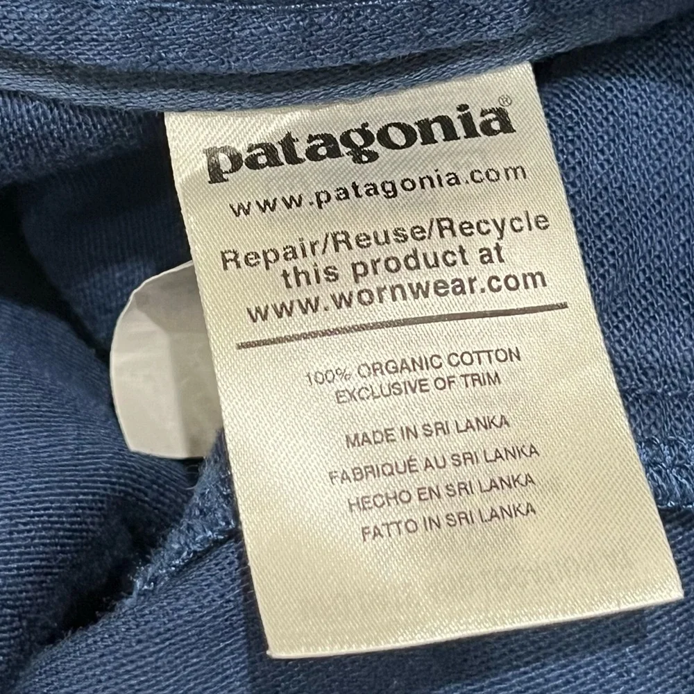 NWT Patagonia 100% Organic Cotton Slub Shorts, 5 inch in Stone Blue, Size 6 - Picture 7 of 13